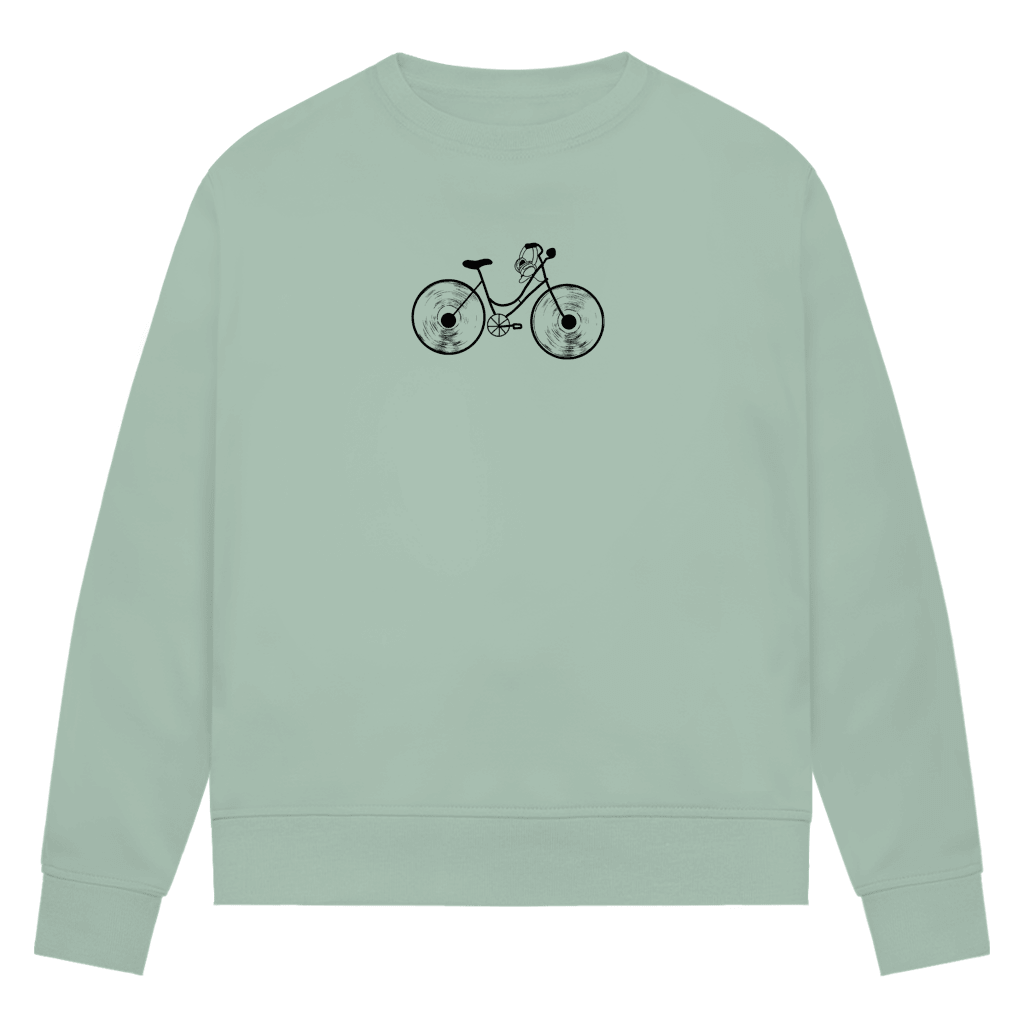 Damen Premium Bio Sweatshirt Viny Ride - ZweiRadZauber