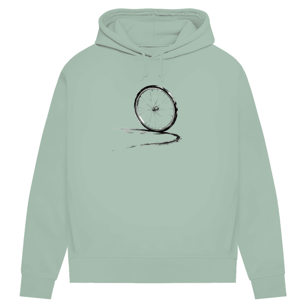 Damen Premium Bio Hoodie Im Schwung - ZweiRadZauber
