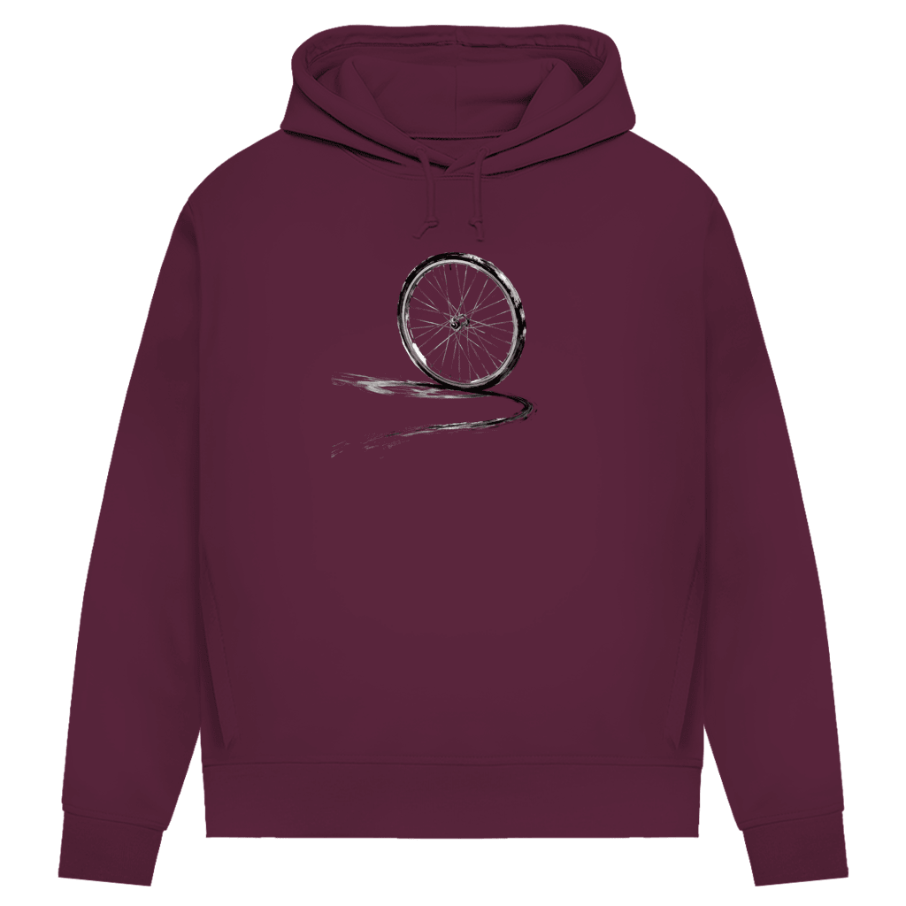 Damen Premium Bio Hoodie Im Schwung - ZweiRadZauber