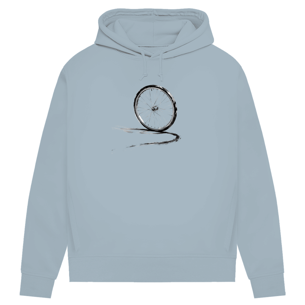 Damen Premium Bio Hoodie Im Schwung - ZweiRadZauber