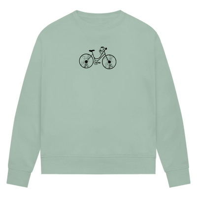 Damen Premium Bio Sweatshirt Viny Ride - ZweiRadZauber