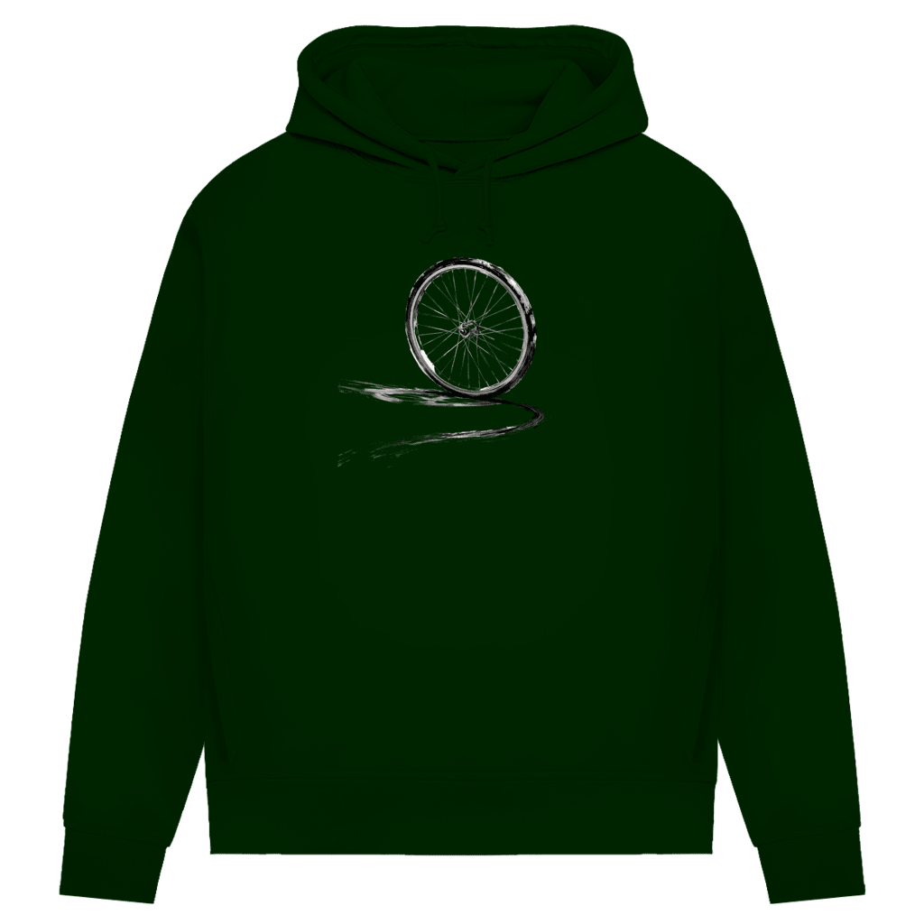 Damen Premium Bio Hoodie Im Schwung - ZweiRadZauber
