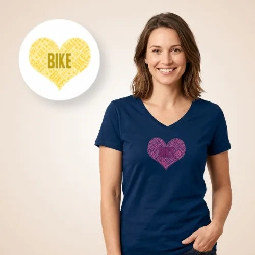 Bike Herz V-Neck